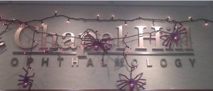 CH Oph - sign - halloween Chapel Hill Opthalmology