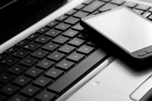 Smart phone and laptop