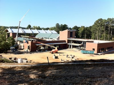 The CHPL under construction, from earlier this fall. (Photo by Donnabeth Leffler.)