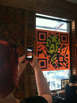 Parasol B taking Picture of Bar Code