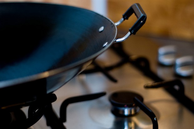 wok cooking dining food