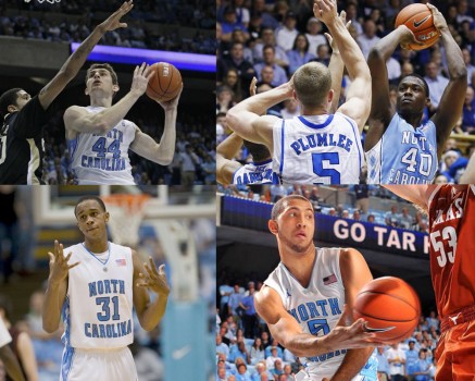 Tyler Zeller, Harrison Barnes, John Henson, and Kendall Marshall were drafted in 2012. (Photos courtesy of GoHeels.com)