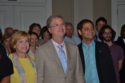 Patti Thorp, Chancellor Holden Thorp, Mayor Mark Kleinschmidt