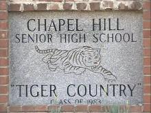 Chapel Hill High school sign