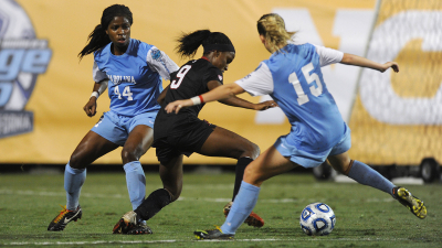 UNC Women's soccer action