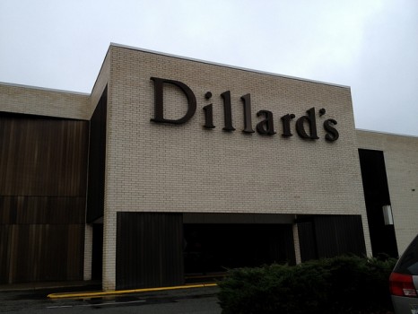 Current entrance to Dillard's at UMall