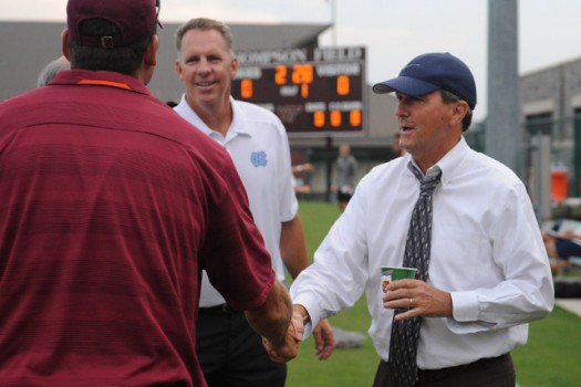Anson Dorrance after career win No. 750 with the women's team