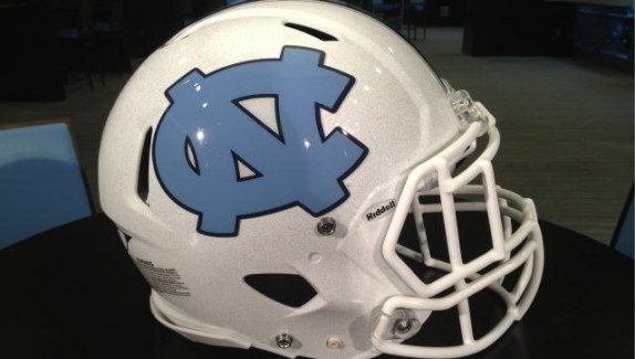 unc football helmet white