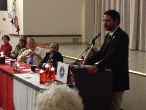 Chapel Hill Mayor Mark Kleinschmidt roasting Chilton