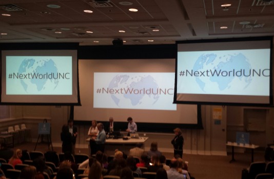 The Next World Media Symposium was held at UNC-Chapel Hill's Murphey Hall on Friday